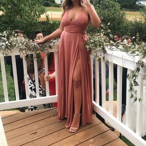 Free People Lille Maxi Dress in Summer Bronze
